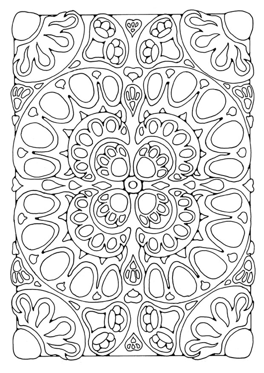 Coloring page mandala a02