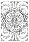 Coloring pages mandala a04