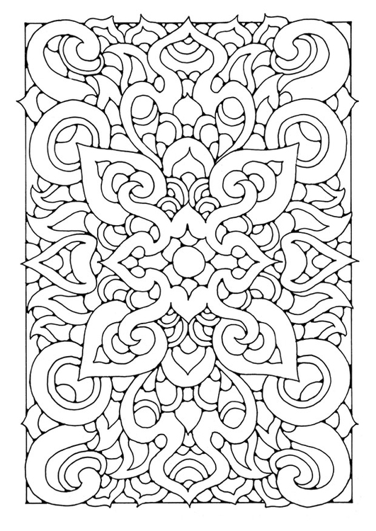 Coloring page mandala a06