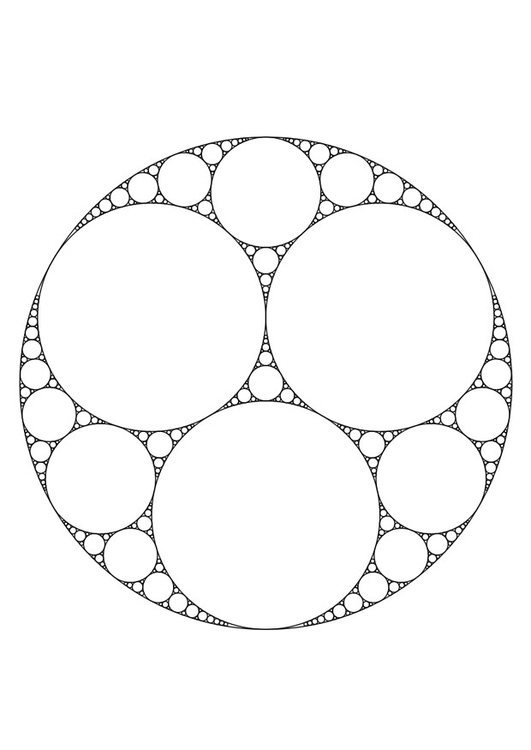 Coloring page mandala