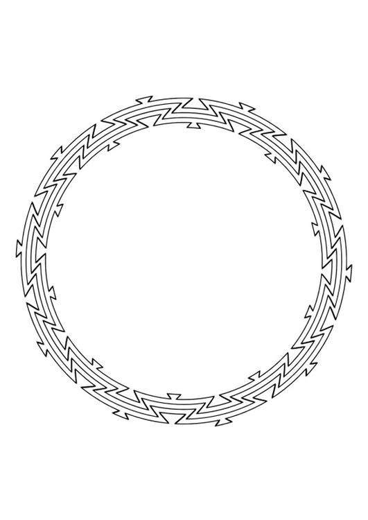 Coloring page mandala