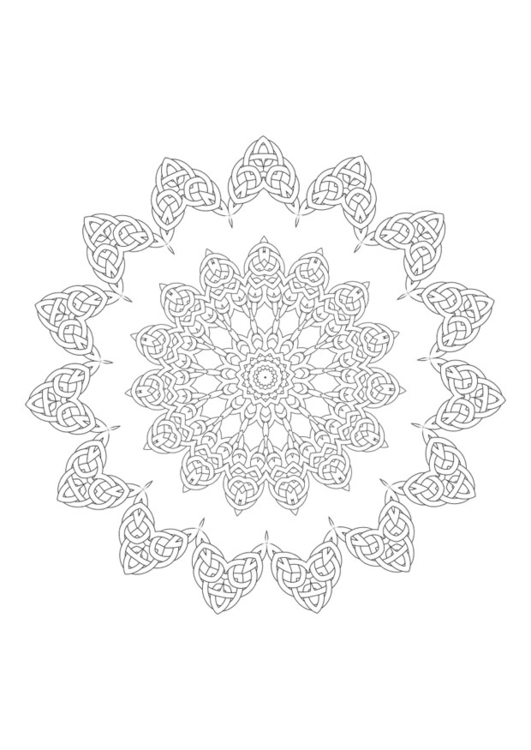 Coloring page mandala