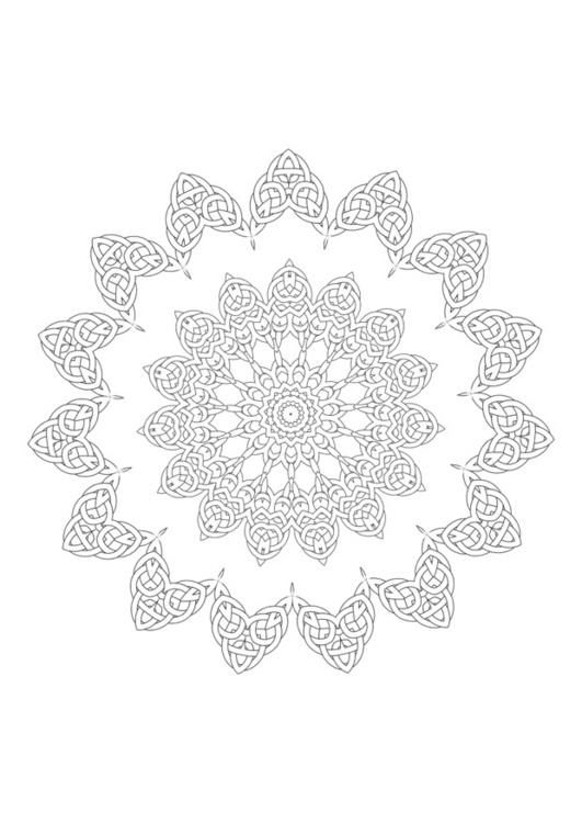 Coloring page mandala