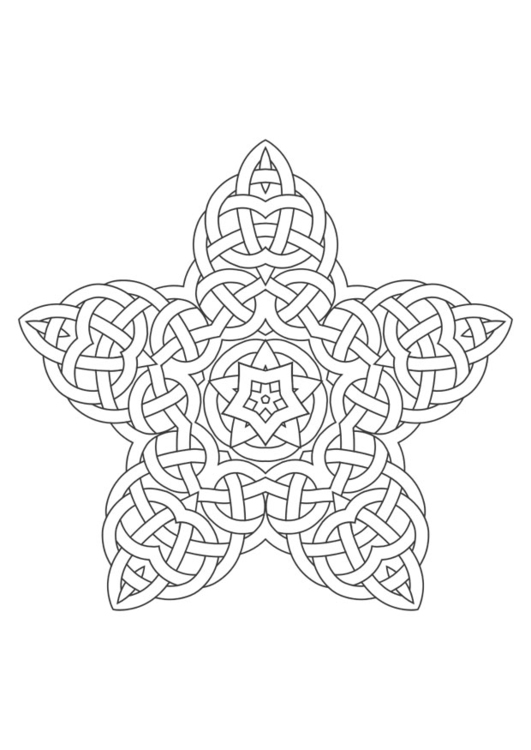 Coloring page mandala