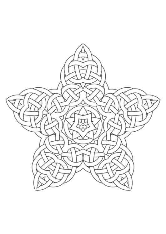 Coloring page mandala