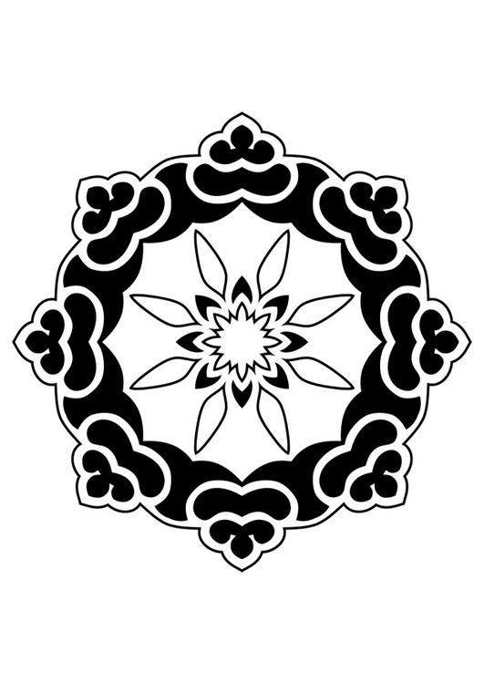 Coloring page mandala