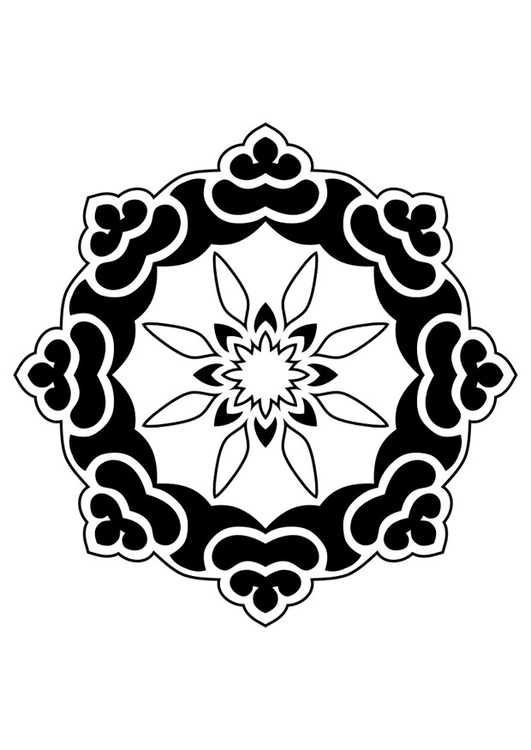 Coloring page mandala