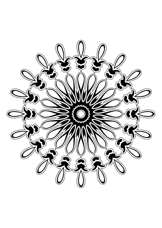 Coloring page mandala