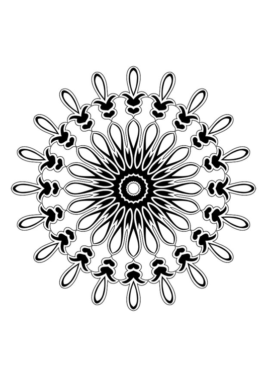 Coloring page mandala