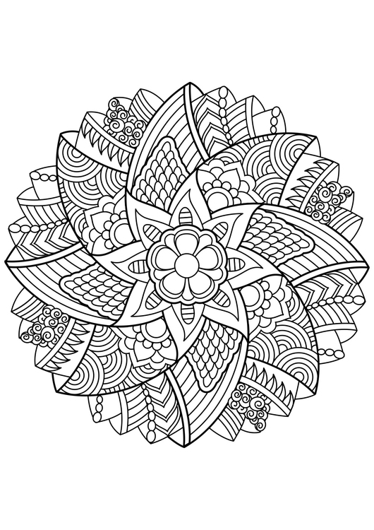 Coloring page Mandala