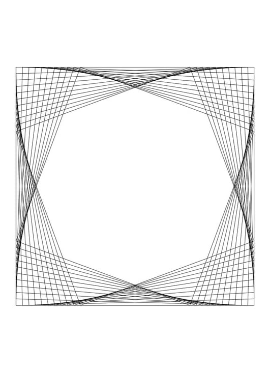 Coloring page mandala - flower