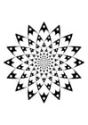 Coloring page mandala