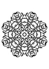 Coloring page mandala