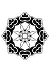 Coloring page mandala