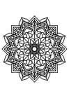 Coloring page mandala