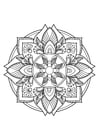 Coloring page Mandala