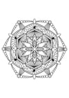 Coloring page mandala