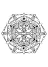 Coloring page mandala