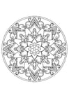 Coloring page mandala