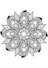 Coloring page Mandala