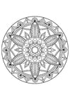 Coloring page Mandala
