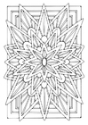 Coloring pages mandala - star