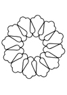 Coloring page mandala15