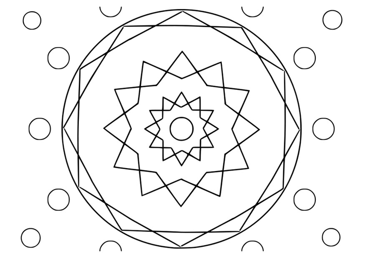 Coloring page mandala22