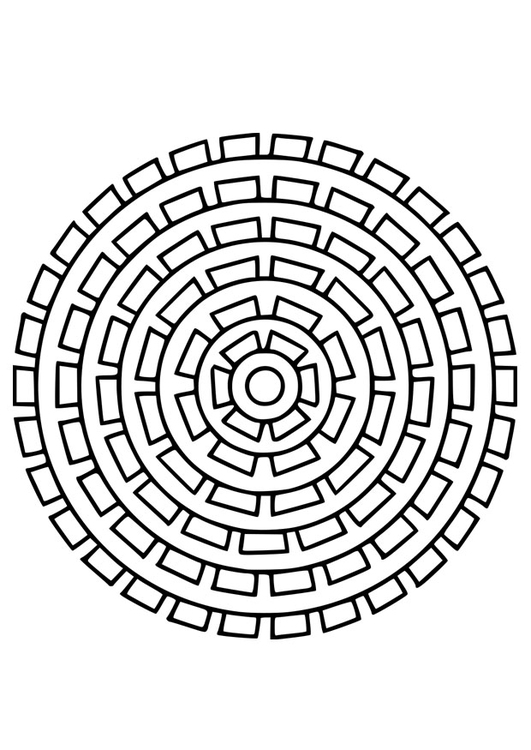 Coloring page mandala25