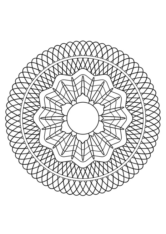 Coloring page mandala30