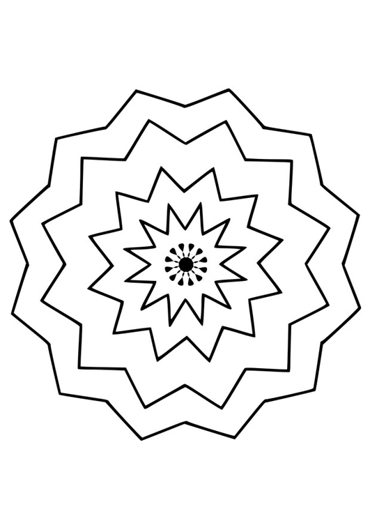Coloring page mandala9