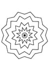 Coloring page mandala9