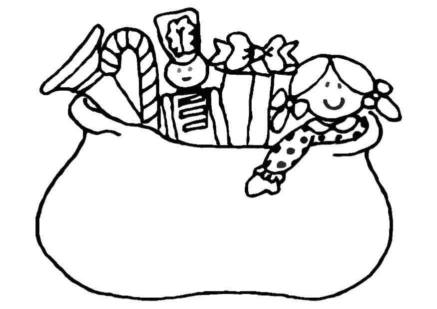 Coloring page many presents