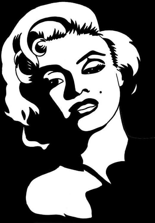 Coloring page Marilyn Monroe