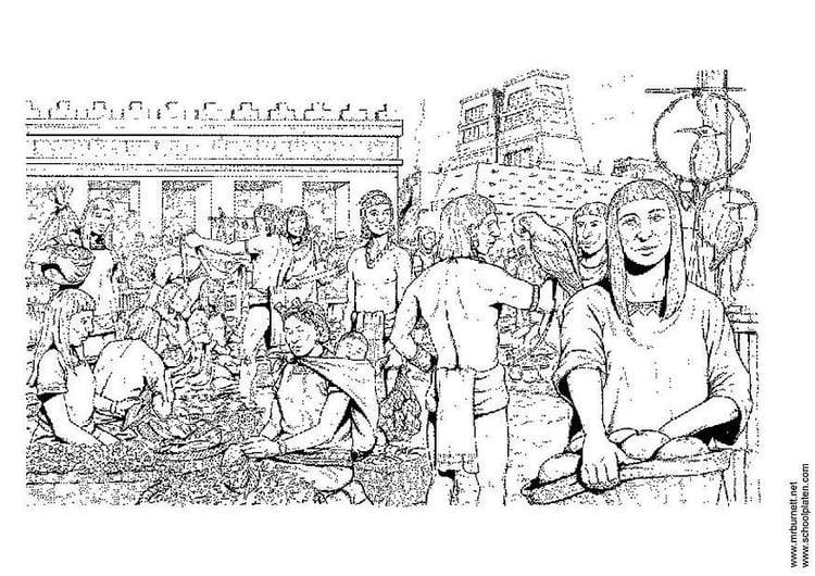 Coloring page market place