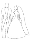 Coloring page marriage