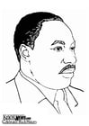 Coloring pages Martin Luther King, Jr