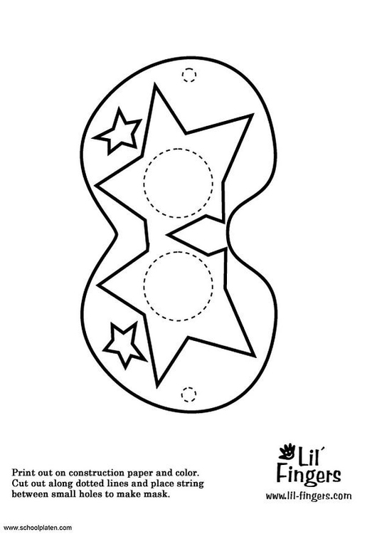 Coloring page mask