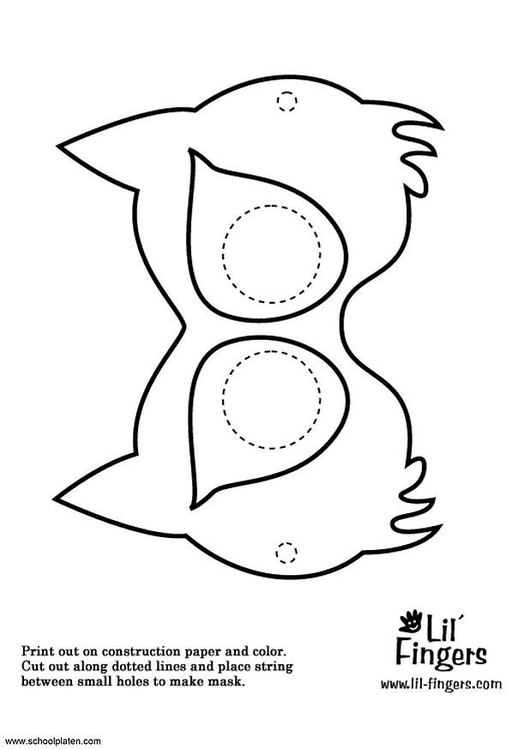 Coloring page mask