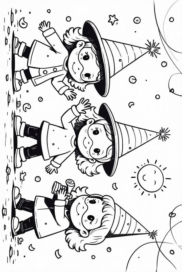masked children at carnival
