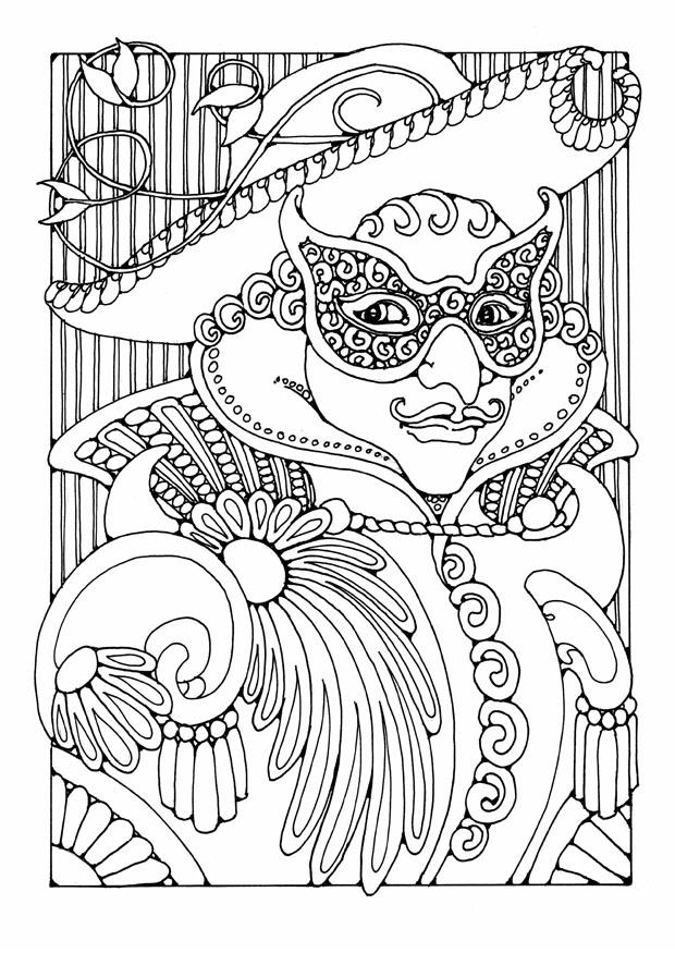 Coloring page masked