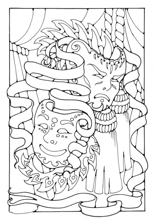 Coloring page Masks