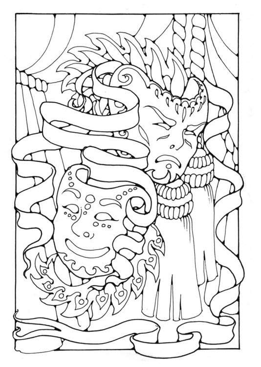 Coloring page Masks