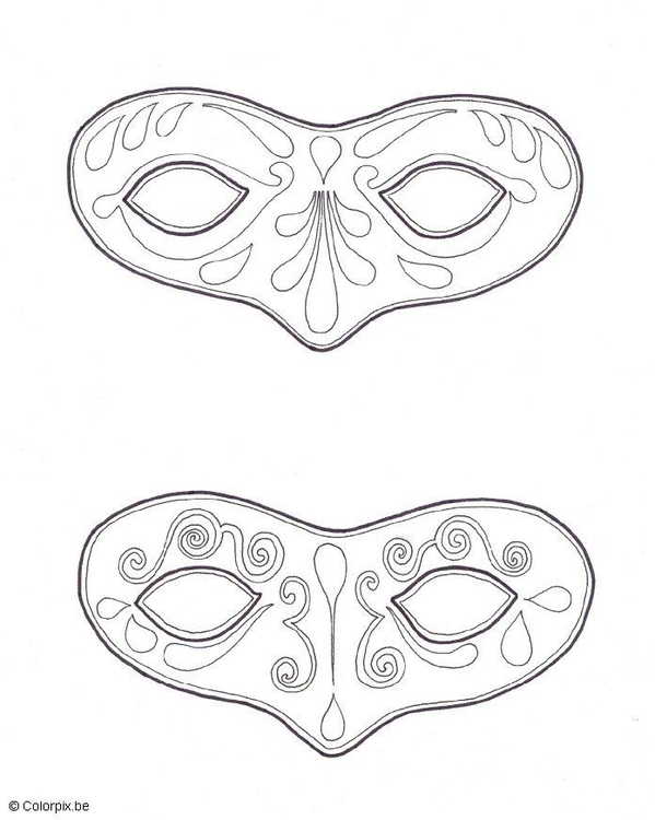Coloring page masks