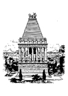 Coloring pages mausoleum