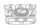 Coloring pages Mayan art