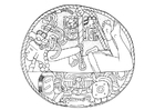 Coloring pages Mayan prisoner