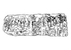 Coloring page Mayan rulers