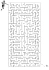 Coloring pages maze football