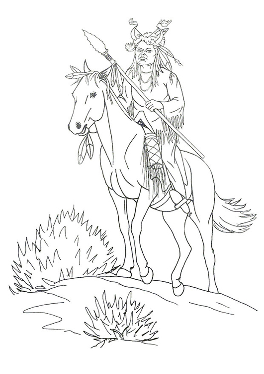 Coloring page Medicine Man